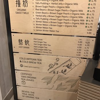 Jin Tea Shop - Menu as of 3/25/17 - Tea Rooms Near Me - Pasadena, California