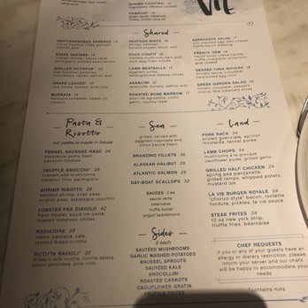 La Vie - Menu - Cocktail Bars Near Me - Washington, DC, District of Columbia