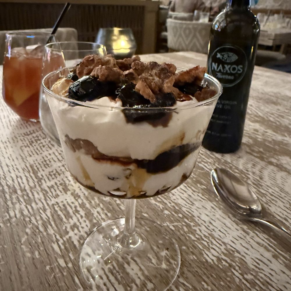 Naxos Taverna - Yogurt dessert - Greek Near Me - Las Vegas, Nevada Naxos Taverna - Yogurt dessert - Greek Near Me - Las Vegas, Nevada