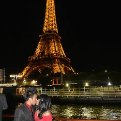Yachts de Paris - Upper deck @ night time Yacht de Paris