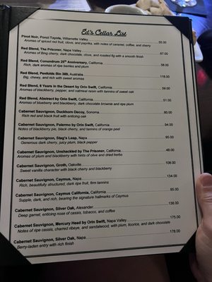 Menu photo 7 Back Room Steakhouse Apopka, FL