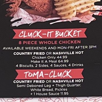 Cluck Kitchen - Menu - Chicken Shop Near Me - Redlands, California