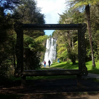 Hunua Falls - there's a picture frame for you take photos - Local Flavor Near Me - Hunua, AUK