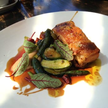 Saltwater Bistro - Crowd pleaser special menu item - crisp pork belly, local apple, baby zucchini - Cafes Near Me - McCrae, VIC