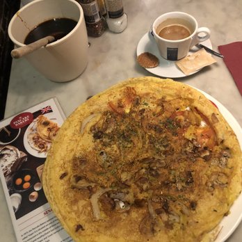 The Pancake Bakery - Savory pancake with onions , tomato and Mushrooms and I asked for a side of pesto and that syrup - Pancakes Near Me - Amsterdam, New Hampshire The Pancake Bakery - Savory pancake with onions , tomato and Mushrooms and I asked for a side of pesto and that syrup - Pancakes Near Me - Amsterdam, New Hampshire