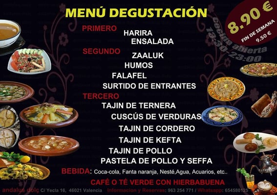 Menu photo 1 Andalus Dolç Valencia, V