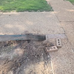 J & K Concrete - This is the metal frame that has at least 1 feet under this concrete