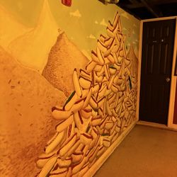 Happy Dog - Mural in basement