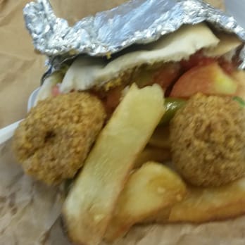 Moshe's falafel - Whole falafel - cooked just right! - Kosher Near Me - New York, New York