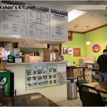 Kehau's Kitchen - Menu board; front counter - Hawaiian Near Me - Aiea, Hawaii