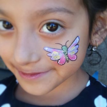Cosmic Faces - Butterfly sweetie. - Face Painting Near Me Cosmic Faces - Butterfly sweetie. - Face Painting Near Me