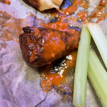 Fire on the Mountain Buffalo Wings - Vegan drum sticks buffalo - Chicken Wings Near Me - Bend, Oregon