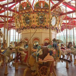 Carousel in food court