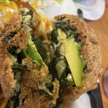 MasFajitas Mexican Restaurant - Fried Avocado stuffed with mushroom and spinach - Tex-Mex Near Me - College Station, Texas MasFajitas Mexican Restaurant - Fried Avocado stuffed with mushroom and spinach - Tex-Mex Near Me - College Station, Texas