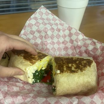 Mangroves Cafe - Healthy Greek Wrap and a Cappuccino - Cafes Near Me - Clearwater, Florida