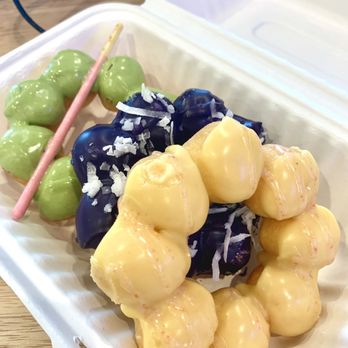 Cha Papi - Mochi Donuts: Matcha, Ube Coconut & Passion Fruit Guava - Donuts Near Me - West Hartford, Connecticut