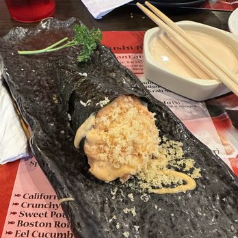 Sushi Yama - Spicy Salmon Hand Roll - Japanese Near Me - Tampa, Florida Sushi Yama - Spicy Salmon Hand Roll - Japanese Near Me - Tampa, Florida