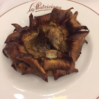 La Matriciana dal 1870 - Fried artichoke was very good. Add salt. - Italian Near Me - Rome, RM La Matriciana dal 1870 - Fried artichoke was very good. Add salt. - Italian Near Me - Rome, RM