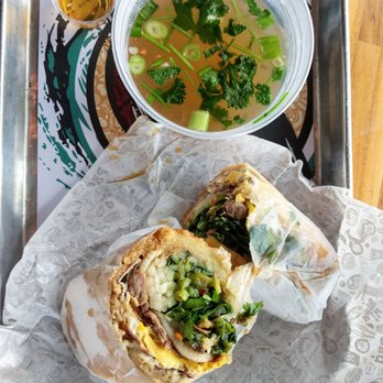 Roll Play - Eggs-rated Bahn Mi with a side of Pho Broth. would probably not get the pho broth ($$), and just stick to the bahn mi. - Vietnamese Near Me - Vienna, Virginia Roll Play - Eggs-rated Bahn Mi with a side of Pho Broth. would probably not get the pho broth ($$), and just stick to the bahn mi. - Vietnamese Near Me - Vienna, Virginia
