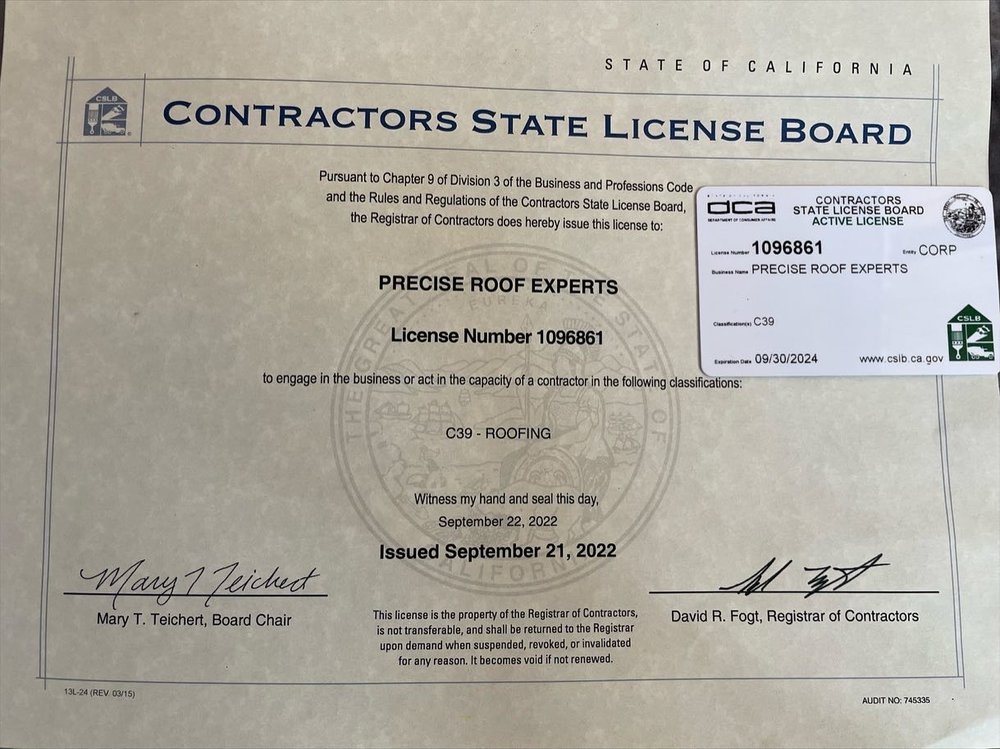 Slide of Precise Roof Experts