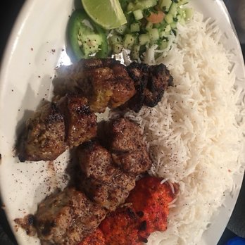 DeAfghanan Cuisine - White rice plate with lamb, beef, chicken - Afghan Near Me - Fremont, California DeAfghanan Cuisine - White rice plate with lamb, beef, chicken - Afghan Near Me - Fremont, California