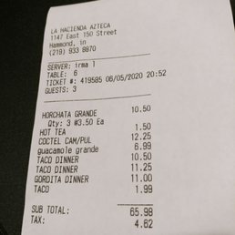 The prices are good.