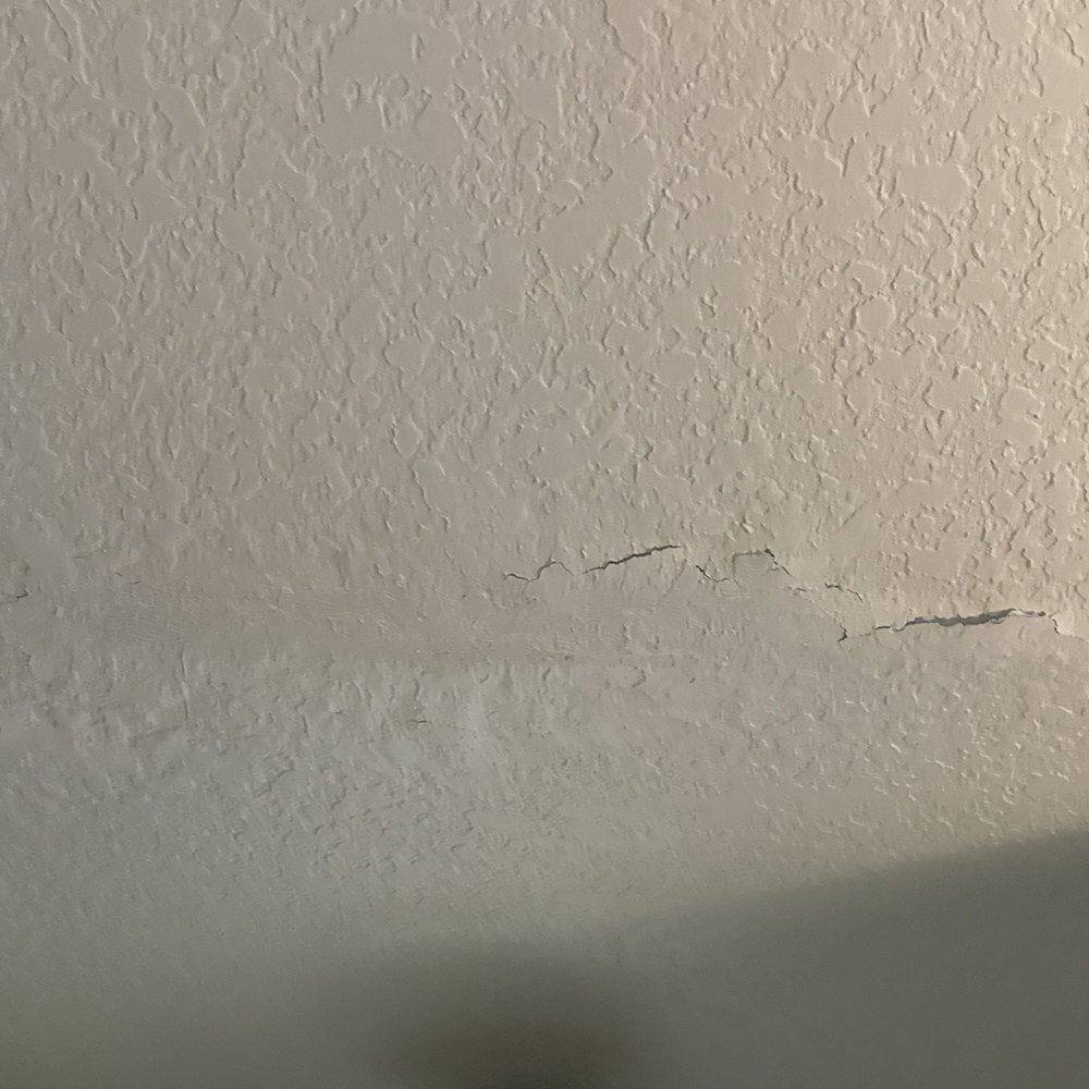 Sytin’s Interior Renovation - Ceiling joint with plaster cracked and falling off. - Carpenters Near Me Sytin’s Interior Renovation - Ceiling joint with plaster cracked and falling off. - Carpenters Near Me