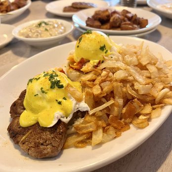 Toast Kitchen & Bar - Surf and Turf Benedict - Breakfast & Brunch Near Me - Brea, California Toast Kitchen & Bar - Surf and Turf Benedict - Breakfast & Brunch Near Me - Brea, California