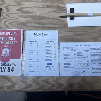 Mojo East - Food and drink menus - Japanese Near Me - New York, New York Mojo East - Food and drink menus - Japanese Near Me - New York, New York