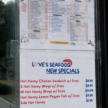 Love’s Seafood - Menu - Seafood Near Me - Mobile, Alabama