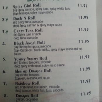 Chopstix - Menu special rolls - Chinese Near Me - Kingsville, Texas