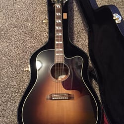 NC Guitar Works - Gibson Hummingbird; full set up, lowered action and sanded down sharp fret edges. Perfectly done.