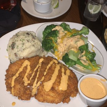 Outback Steakhouse - *new* bloomin chicken with mashed potatoes and broccoli and cheese - Steakhouses Near Me - Houston, Texas Outback Steakhouse - *new* bloomin chicken with mashed potatoes and broccoli and cheese - Steakhouses Near Me - Houston, Texas