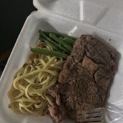 Novu Bistro Bar - Ribeye steak and pasta