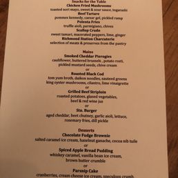 Lunch Prix Fixe Menu