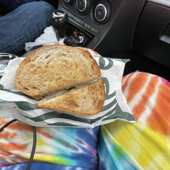 Starbucks - Apparently they can't even cut the damn sandwich - Coffee & Tea Near Me - Austin, Texas