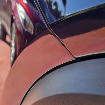 Dent Restorations - Before repair - Mobile Dent Repair Near Me - Miami Beach, Florida