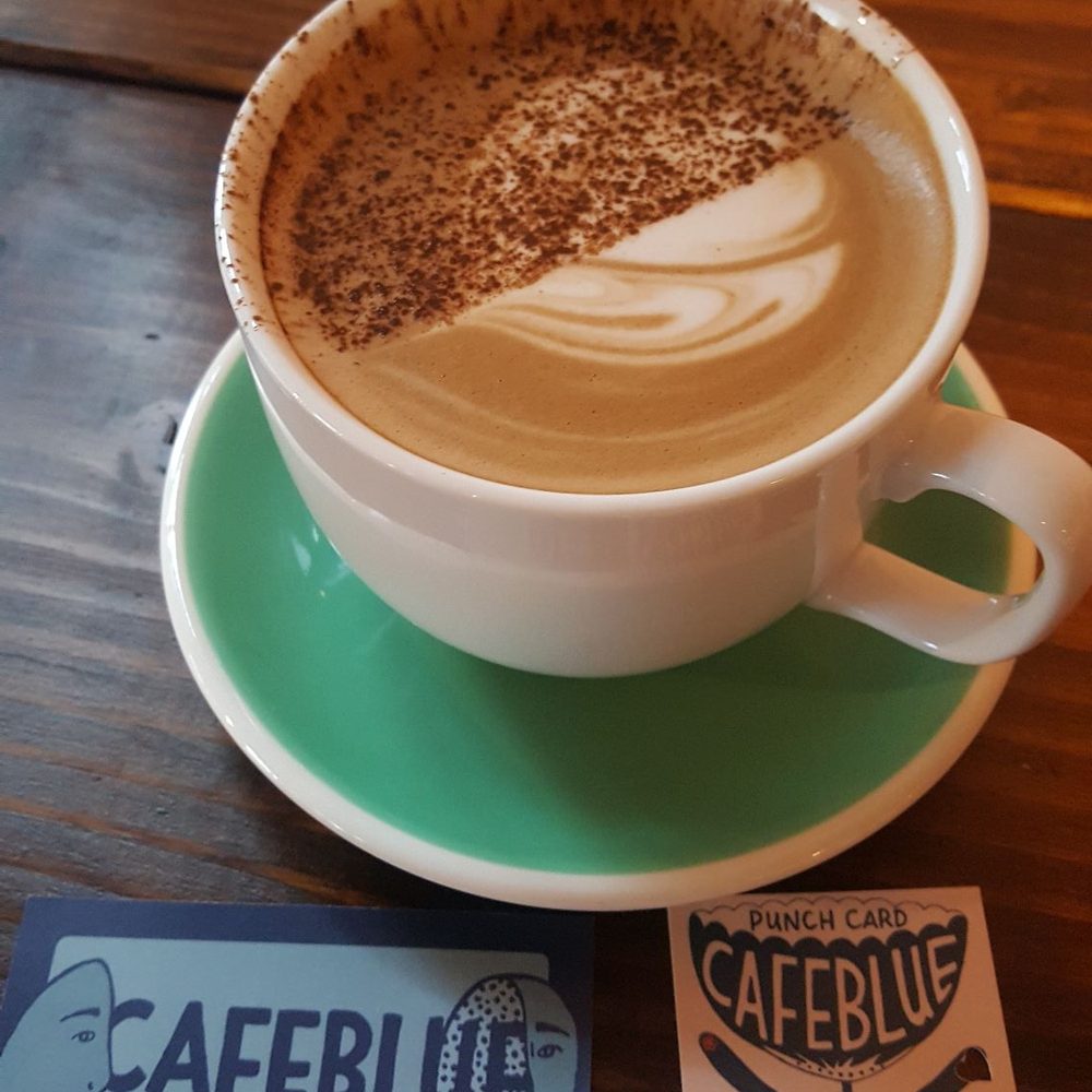 Cafe Blue - 16 oz mocha, started a stamp card (12/16/19) - Coffee & Tea Near Me - Bellingham, Washington Cafe Blue - 16 oz mocha, started a stamp card (12/16/19) - Coffee & Tea Near Me - Bellingham, Washington