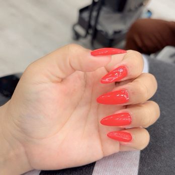 Nails Blossom - Red Gel-X - Nail Salons Near Me - Santa Ana, California