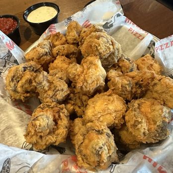 Hideaway Pizza - Fantastic fried mushrooms!! - Pizza Near Me - Warr Acres, Oklahoma Hideaway Pizza - Fantastic fried mushrooms!! - Pizza Near Me - Warr Acres, Oklahoma