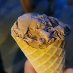 Holy Cow Creamery - Chocolate ice cream in a waffle cone