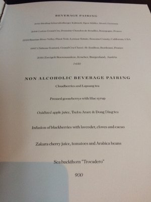 Menu photo 5 Frantzén Stockholm, AB