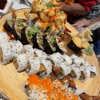 Spice Station - Lobster Roll, sweet potato roll and I forgot the other rolls - Sushi Bars Near Me - Sarasota, Florida Spice Station - Lobster Roll, sweet potato roll and I forgot the other rolls - Sushi Bars Near Me - Sarasota, Florida