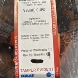 Scratched out expiration dates are not a good look, Mezza. Labeled for use by Thursday and sold to me on Sunday. "Sealed for your safety" Scratched out expiration dates are not a good look, Mezza. Labeled for use by Thursday and sold to me on Sunday. "Sealed for your safety"