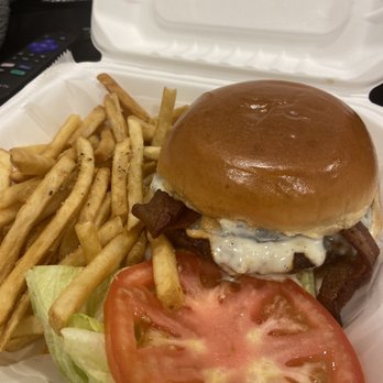 Engine No 9 - The Black N' Blue Burger - Burgers Near Me - Saint Petersburg, Florida