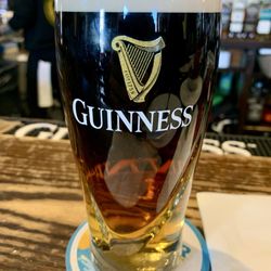 Guinness and harp.