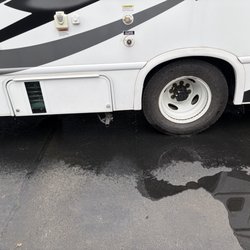 Affordable RV - Water clearly leaking out and wayyy too much for the toilet to have just spilled out