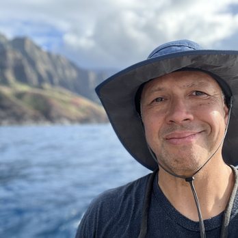 Capt Andy's - selfie.  getting wet is part of the adventure and the fun! - Boat Tours Near Me - Ele'ele, Hawaii