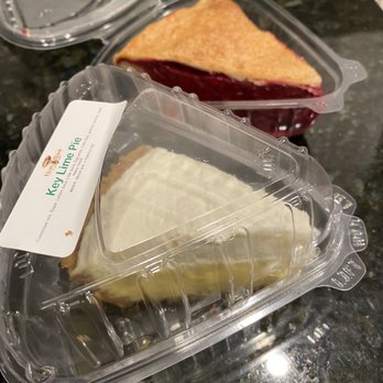 First Slice Pie Cafe - Key lime pie and raspberry poached pear pie - Cafes Near Me - Chicago, Illinois
