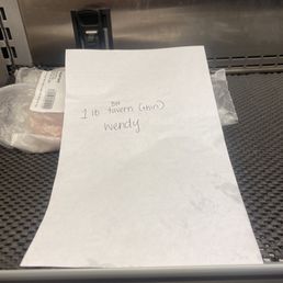 My deli order waiting for me in the cooler! My deli order waiting for me in the cooler!